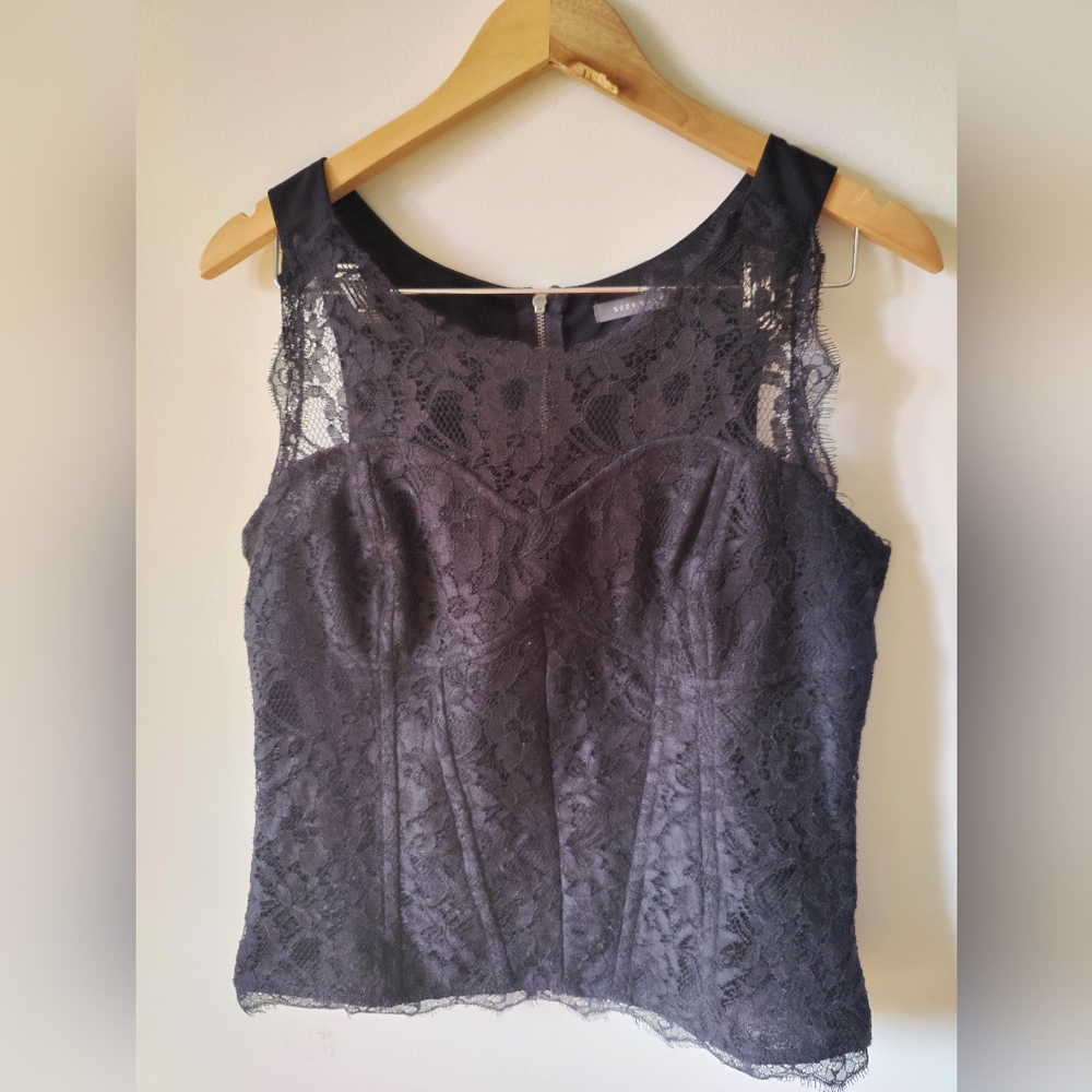 Suzy Shier Black Tank top